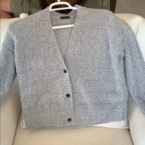 ATM designer ‘fab4fall’ grey cardigan sweater NWOT